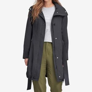 Andrew Marc Navarre hooded rain jacket Sm